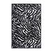 Black/White Rectangle 8' x 10' Area Rug - Everly Quinn Ellerslie Animal Print Machine Woven Nylon Area Rug in Black Nylon | Wayfair