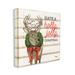 The Holiday Aisle® Holly Jolly Christmas Deer by Paul Brent - Wrapped Canvas Painting Canvas | 17 H x 17 W x 1.5 D in | Wayfair