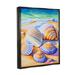 Dovecove Vibrant Seashells On Shore Framed Floater Canvas Wall Art Design By LSR Design Studio Canvas | 31 H x 25 W x 1.7 D in | Wayfair