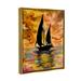 Longshore Tides Sailboat At Sunset Framed Floater Canvas Wall Art Design By Sebastian Grafmann Canvas | 31 H x 25 W x 1.7 D in | Wayfair