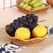 Bay Isle Home™ Rattan Fruit Basket for Serving Woven Bread Tray for Cake Wicker in Brown | 9 H x 9 W x 2 D in | Wayfair