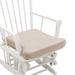Latitude Run® Indoor 3.5" Replacement Seat Cushion for Glider Rocking Outdoor Chair in White/Brown | 3.5 H x 18 W in | Wayfair