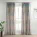 Exclusive Fabrics Textured Printed Cotton Light Filtering Curtains for Bedroom and Living room (1 Panel)