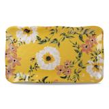 Bee Floral Melamine Rect Platter