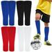 Hengguang 4 Pairs Shin Guard Socks for Kids/Teens/Adults Soccer Shin Guards Sleeves Calf Sleeves Soccer Equipment for Football Games Beginner(Adults)