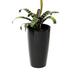 XBrand 21 H Black Plastic Self Watering Indoor Outdoor Tall Round Planter Pot w/Glossy Finish Decorative Gardening Pot Home DÃ©cor Accent