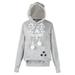 JDEFEG Winter Women s Hoodies Leisure Cute Floral Print Pet Big Pocket Fashion Hooded Sweatshirt Pullover Loose Fit Sweatshirts Women Trendy Grey Size Xxl