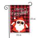 SDJMa Christmas Flag Christmas Flags 12 x 17.7 Merry Christmas Tree Snowman with Buffalo Plaid Check Large Winter House Flag Holiday Banners Decorations for Outdoor Garden Outside Lawn