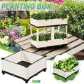 Cglfd Clearance Planting Artifacts Family Balconies Vegetable Planting Pots Rectangular Roof Plastic Flower Pots Indoor Planting Boxes Flower Boxes White