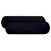 HElectQRIN Set of 2 Indoor/Outdoor Decorative Bolster/Neckroll Pillows - Solid Navy Blue