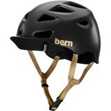 BERN Melrose Helmet with Flip Visor Satin Black Small (Women Bike)