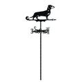 Back to School Savings! Feltree Garden Ornaments Weathervane Dog Metal Weathervane Stainless Steel Dog Weather Vane with Roof Mount Roof Wind Vane Measuring Tool for Outdoor Farm Yard Garden Gazebo