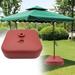 Umbrella Stand Base Beach Umbrella Stand 25L Water or Sand Filled Weight Sun Umbrella Base Patio Umbrella Stand for Backyard Red