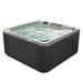 Ohana Revitalize LS Hot Tub Spa 6 person 28 Jets Multi-Colored LED Light Gray.