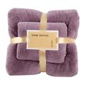 Wefuesd High Density Coral Fleece Towel And Bath Towel Two In One Set Soft And Absorbent Cooling Towels For Neck And Face Hand Towels For Bathroom Bathroom Towels