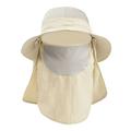 Discountï¼�Fdelink Bucket Hat Sun UV Protection Hat Summer Hat Protection Bucket Boonie Cap Solid Adjustable Fishing Hat Beige