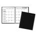 DayMinder Hard-Cover Monthly Planner with Memo Section 8.5 x 7 Black Cover 12-Month (Jan to Dec): 2024 | Bundle of 2 Each