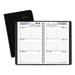 DayMinder Block Format Weekly Appointment Book Tabbed Telephone/Add Section 8.5 x 5.5 Black 12-Month (Jan to Dec): 2024 | Bundle of 2 Each