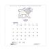 Recycled Academic Zodiac Wall Calendar 11 x 14 Multicolor Sheets 12-Month (Aug to July): 2023 to 2024 | Bundle of 10 Each
