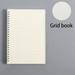 LFOGoods Spiral book coil Notebook To-Do Lined DOT Blank Grid Paper Journal Diary Sketchbook for School Supplies Stationery-GridA5