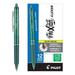 PILOT FriXion Clicker Erasable Refillable & Retractable Gel Ink Pens Fine Point Green Ink 12-Pack (31453)