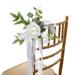 Chair back flower decoration flower wedding chair back flower imitation rose