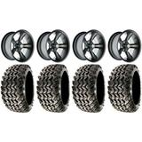 GTW Godfather 10 Golf Wheels Gray 20 Classic A/T Tires Yamaha