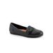 Extra Wide Width Women's Serra Flat Mule by SoftWalk in Black (Size 8 WW)