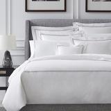 SFERRA Grande Hotel Bedding - White with White Embroidery, White with White Embroidery Sham, Standard White with White Embroidery Sham - Frontgate