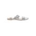 White House Black Market Sandals: Silver Shoes - Women's Size 7