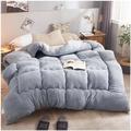 ZTGL Thickened Winter Lamb Quilt, Super Soft Fluffy Comforter, Double Sided, Lamb Velvet Quilted Fleece Blanket for Bed, Very Warm in Winter,A,150x200cm(2.5kg)