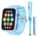 LiveGo Smartwatch für Kinder, 4G-sichere Smartwatch mit Kamera, GPS-Tracker, SOS-Appell für Kinder, 4–12 Jahre alte Schüler, Geburtstagsgeschenk für den Schultag (T45 Blau)