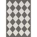 Gray 96 x 60 x 0.4 in Area Rug - George Oliver Sabina Diamond Trellis Indoor/Outdoor Area Rug | 96 H x 60 W x 0.4 D in | Wayfair