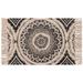 Black 36 x 24 x 0.3 in Area Rug - Dakota Fields Ridgway Geometric Hand Tufted Rectangle 2' x 3' Area Rug in Mandala | Wayfair