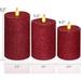 The Holiday Aisle® Christmas Glitter Candle Fllickering Flameless Candles, Battery Operated w/ Moving Flame Wick w/ Remote Timer Halloween Candles | Wayfair