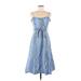 Thakoon Collective Casual Dress: Blue Dresses - Women's Size 6