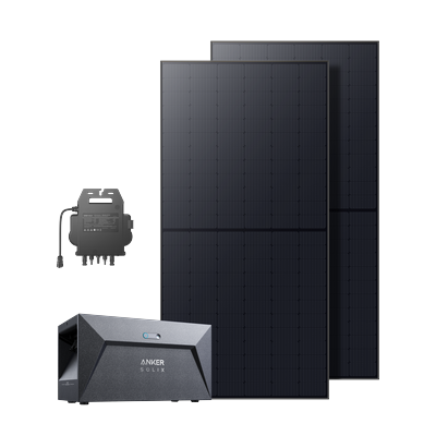 Anker SOLIX Balkonkraftwerk mit Speicher 1080Wp Solarmodul