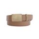 Ledergürtel LEVI'S "PLAQUE BELT" Gr. 120, braun (brown) Damen Gürtel Ledergürtel