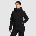 Eddie Bauer Women's Chair Six Shell Waterproof Rain Jacket - Black - Size XS