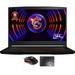 MSI GF63 12VE-066US Gaming Laptop (Intel i7-12650H 10-Core 15.6in 144 Hz Full HD (1920x1080) GeForce RTX 4050 32GB RAM Win 10 Pro) with Clutch GM08 Pad