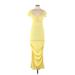 Jonathan Simkhai Casual Dress: Yellow Dresses - Women's Size Medium