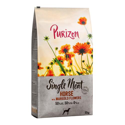 Purizon Single Meat Adult Pferd mit Süßkartoffel und Ringelblumenblüten - Sparpaket: 2 x 12 kg