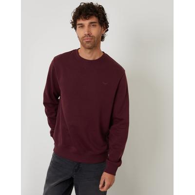 Burgundy Crew Neck Sweatshirt
