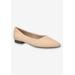 Extra Wide Width Women's Mireya Casual Flat by Bella Vita in Almond Suede (Size 8 WW)