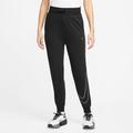 Trainingshose NIKE "DRI-FIT ONE WOMEN'S PANTS" Gr. XL, N-Gr, schwarz (black, metallic silver) Damen Hosen Trainingshosen