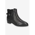 Wide Width Women's Dora Bootie by Bella Vita in Black Leather (Size 8 W)