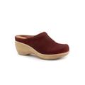 Wide Width Women's Madison Clog by SoftWalk in Rust Embossed (Size 10 W)