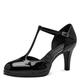 Tamaris Damen Pumps mit Riemchen Vegan Stilettoabsatz; BLACK/schwarz; 41