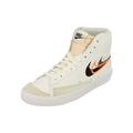 NIKE Herren Blazer MID '77 Sneaker, White/Black-Bright Mandarin-MEDIUM, 44.5 EU