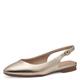 Jana Damen Slingpumps Flach Vegan, Elfenbein (Champagner), 42 EU